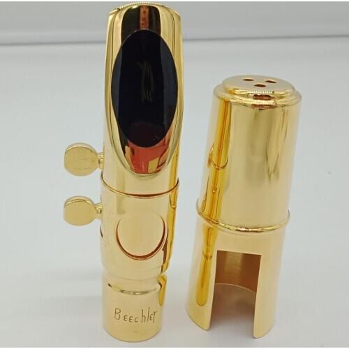 High Quality Professional Tenor Soprano Alto Saxophone Metal Mouthpiece Gold Plating Sax Mouth Pieces Accessories Size 5 6 7 8 9