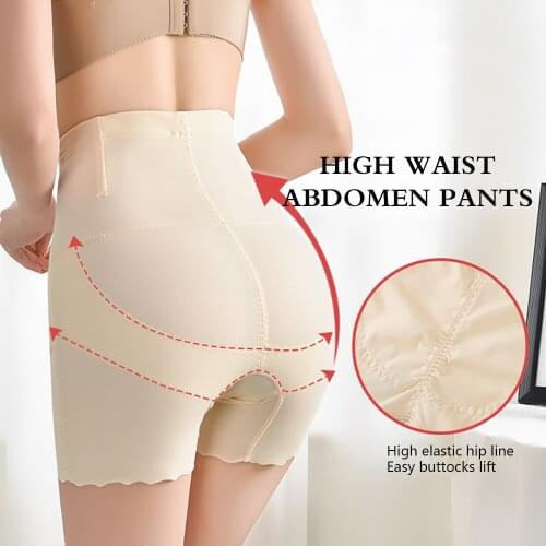 Women Abdomen Pants High Waist Panties Ice Silk Long Underwear Postpartum Body Shaping Pants Female Briefs Breathable Lingerie