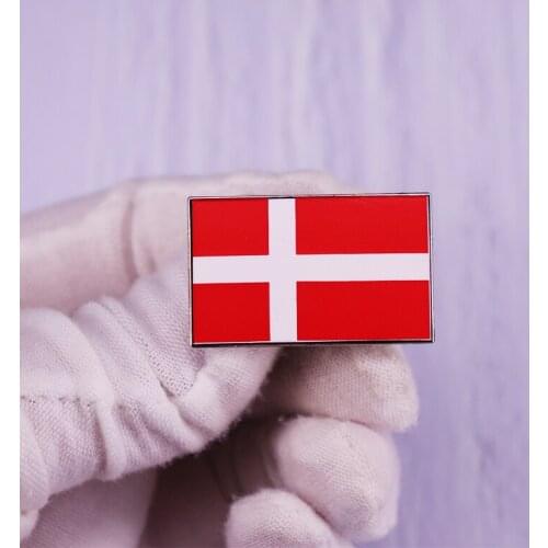 Denmark Flag Pin Brooch Danmark Danish Badge