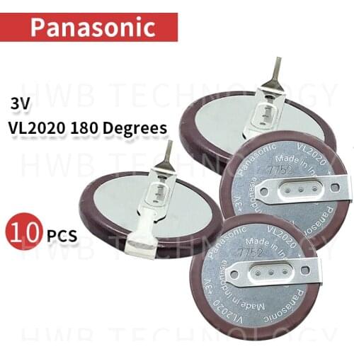 10 pcs/lot 100% Original New For PANASONIC VL2020 Car Key Fobs Rechargeable Battery For BMW Free Shipping VL 2020 Free shipping
