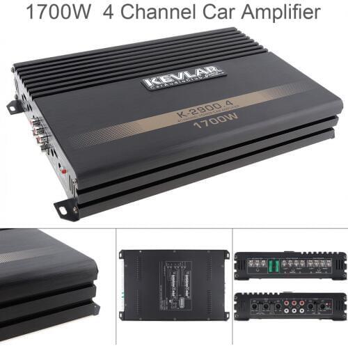 1700W 12V Class AB Digital 4 Channel Aluminum Alloy High Power Car Stereo Amplifiers for Car / Home