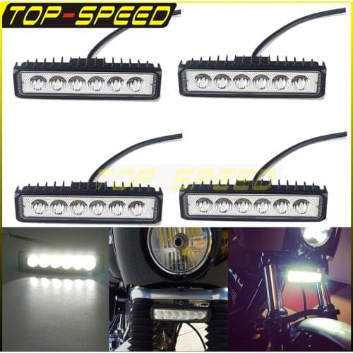4PC 18W LED Headlights Work Light Spotlight 12-24V For Auto Motorcycle Truck Tractor Trailer Off Road Cars Trucks Tractors SUV