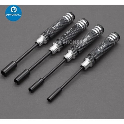 4pcs Hex Nut Drivers Screw driver Tools Kit Set for RC Helicopter RC Boat Rc Cars 4.0/5.5/7.0/8.0mm NUT Key Socket Screwdrivers