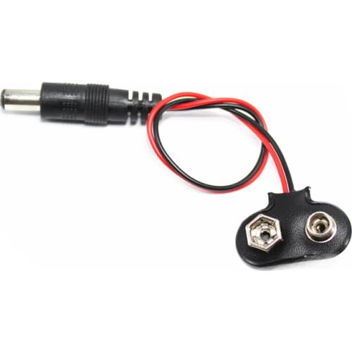 Free shipping 50PCS 9V Battery Clasp Cross Battery Clip Holder Connectors Plug Snap T Type Lead Wire Soft Buckle Length:10CM