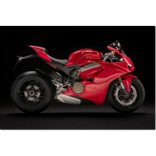 Decorative Canvas Paintings Ducati Panigale V4 Motorcycle Posters and Prints Wall Art For Room Decor