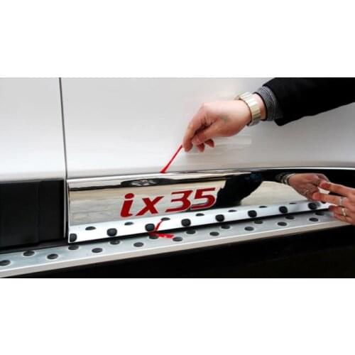 For Hyundai IX35 2010-2017 High-quality ABS Chrome body decorative plates anti-rub protection Car styling