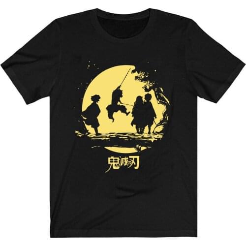 Anime Demon Slayer T-Shirt Kamado Tanjiro Nezuko Clothes Tops Tees Camiseta Camiseta