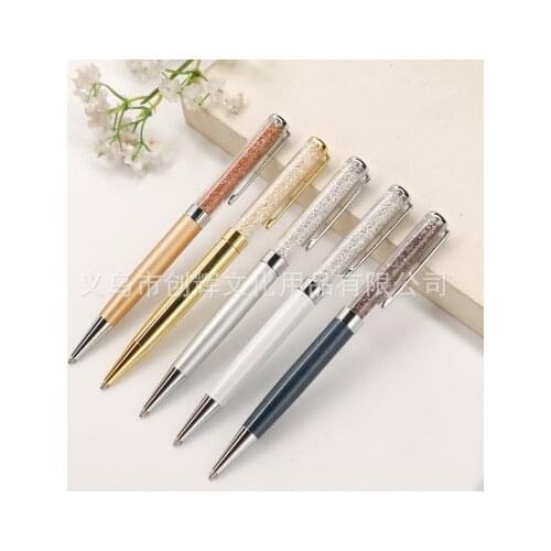 2020 gel pen cute pens for school Writing diamond pen gold pink sliver kawaii Pencils school supplies Stationery Free shipping