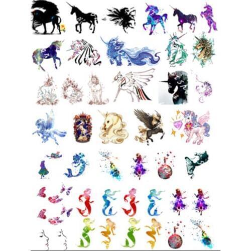 GLADZGT 2pcs/lot Unicorn mermaid transparent material With use of epoxy Mold Making Mould Jewelry Tool filling for DIY jewelry