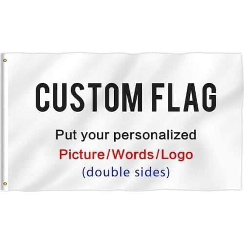 Custom Flag 4x6FT Double Sided Banner Polyester Print Home Holiday Sports Advertising Outdoor Indoor Decoration Promotion Cheap