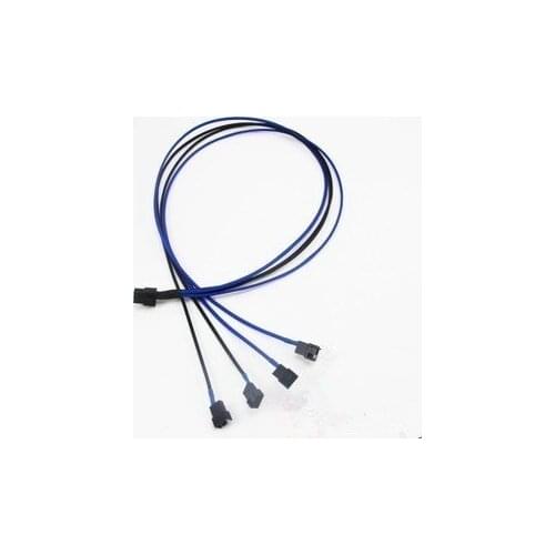 Fan Supply Line Power Cable Power Supply Module 6P-Micro 4P&3P 60cm for Corsair AX650 AX750 AX850(4 pcs)