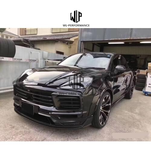 9YA PP Car body kit front bumper rear bumper side skirts Wheel eyebrows exhaust pipes for Cayenne 9YA 2018-2020
