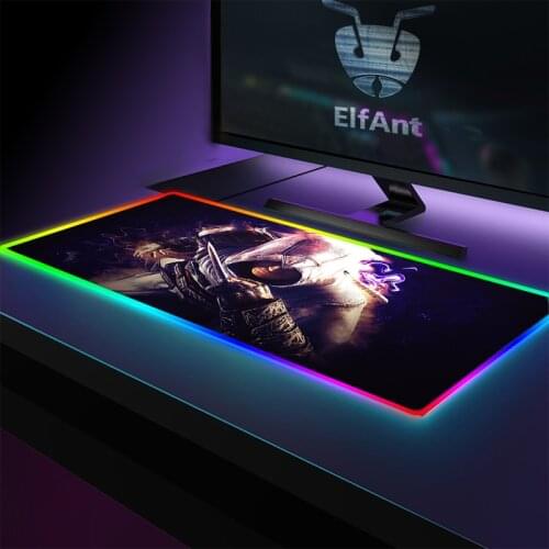 Carpet Led Anime Assassins Creed Mouse Pad Mouse Mat Rgb Mouse Pad with room Deco Gaming Pc Mouse Computer with Cable