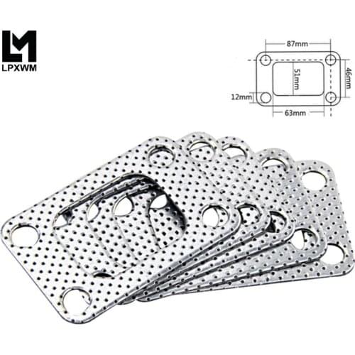 LPXWM- (5PCS/LOTS) T3 ALUMINUM TURBO CHARGER INLET MANIFOLD FLANGE DOWN PIPE GASKET LPXWM4951