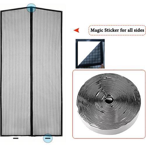 Mosquito Net Door Screen Magnetic Tulle Shower Curtain Hands-free Mosquito Net Curtain For Kitchen Window Organza Door Screens