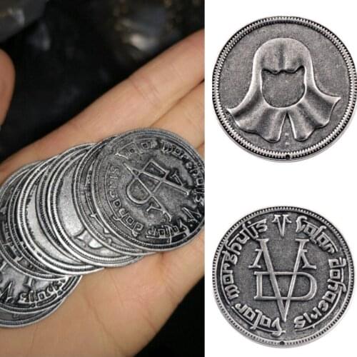 Movie song of ice and fire Cosplay coin Faceless Man metal commemorative coin movie fan gift collection