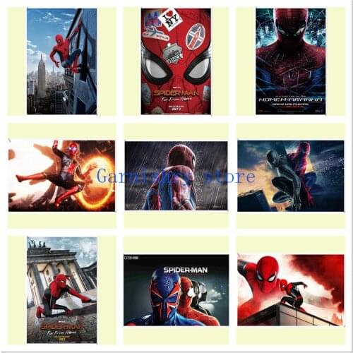 5D DIY Marvel Spider-Man Diamond Painting Disney Full Drill Cross Stitch Kits Diamond Mosaic Embroidery Home Decor Gift