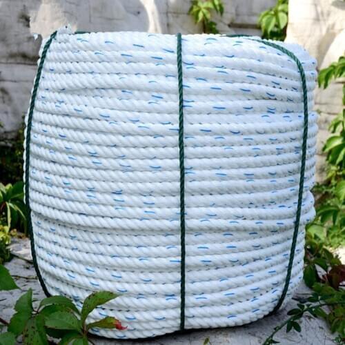 Nylon Rope Wear-Resistant Linen Rope Manure Scraper Rope Three-Strand Rope Truck Rope Binding Ship Rope Hanging Plate Breeding