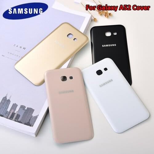 Samsung A52 Battery Back Cover Original Door Housing Protective Replacement Parts For Galaxy A52 A520 Adhesive Sticker With Logo