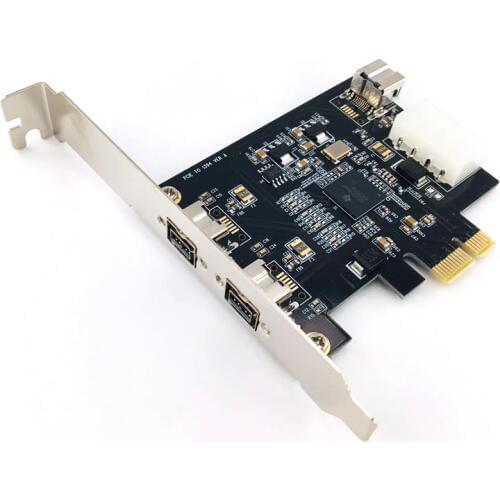 PCIE Combo 3x 1394b Firewire Ports PCI-Express Controller Card, 1394 card TI Chipset