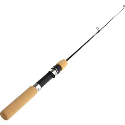 60CM Portable Pocket Winter Ice Fishing Fish Rod Mini Tackle Spinning Casting