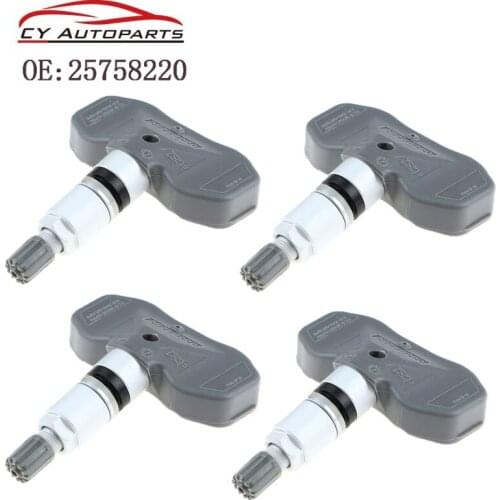 4PCS Tire Pressure Monitoring System TPMS Sensor For 2005-2009 Corvette STS XLR 25758220