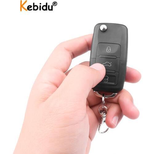 3 Keys Foldable 433Mhz Copy Remote Control Cloning Code 433.92Mhz RF Transmitter For Garage Gate Door Opener Alarm Duplicator