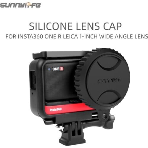 Sunnylife Silicone Lens Cap Protective Lens Cover Dust-proof for Insta360 One R 1-INCH Wide Angle Lens