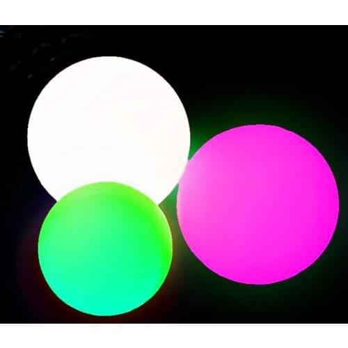 LED Outdoor Garden Landscape Light Rechargeable Remote Control RGB Waterproof LED Swimming Pool Floating Ball Lawn Lamps Pathway