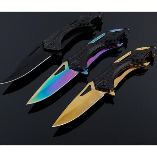 3Styles Tactical Survival Knives Stainless Steel Folding Blade Knife Pocket Camping Hunting Cutter Fruit Outdoor EDC Tools 1pcs