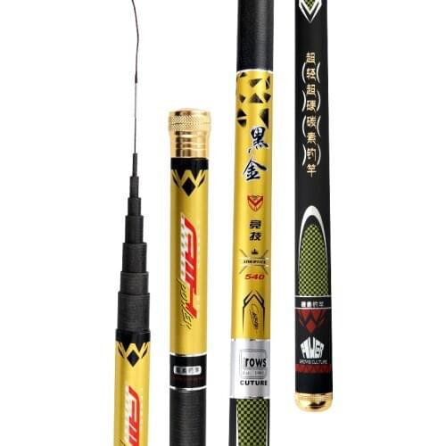 Stream Rod 28 Tonalty Hand Fishing Pole 3.6-7.2M Ultra Light Super Hard Olta Short Sections Portable Canne Pesca Fishing Tackle