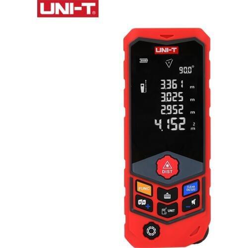 UNI-T LM50D LM100D Handheld Measure Tape Distance Meter 50M 100M Digital Display Battery Powered Trena LED Laser Range Finder