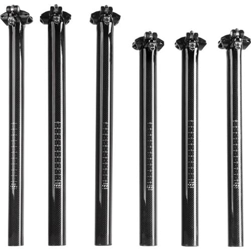 WEST BIKING 245G 3K Gloss Road Bike Full Carbon Seatpost Mountain Bike Parts 27.2/30.8/31.6*350/440MM Cycling Bicycle Seat Post