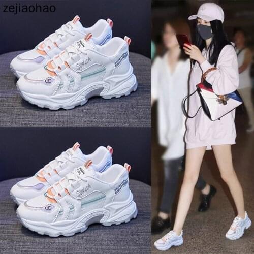 Zejiaohao Autumn Women Shoes Flats Causual Ladies Sports Shoes Fashion Air Mesh Lace Up Light Breathable Female Sneakers TT-885