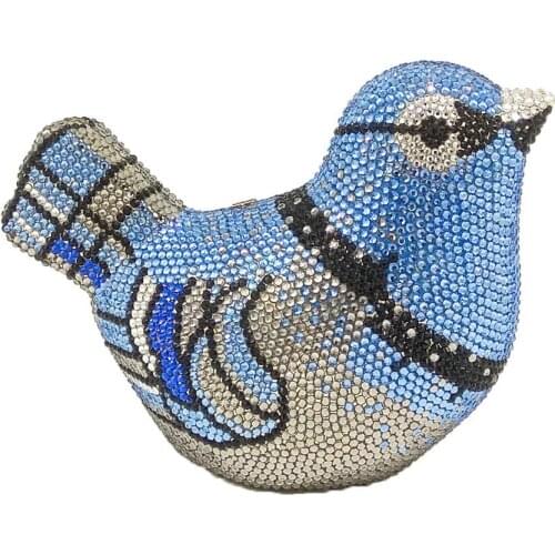 18x15CM Evening Bag Bird Rhinestone Clutch Bag Party a6646