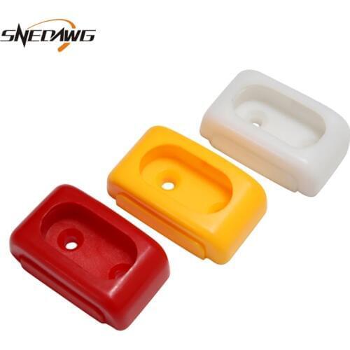 2pcs 16mm Pipe Flange Bracket Plastic Flange Bracket Socket Fit 16mm Tube Red/Yellow/White Color Cloth Rack Pipe Bracket