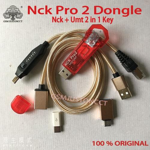Newest Original NCK Pro Dongle NCK Pro2 Dongl +MUF ALL BOOT CABLE ( NCK DONGLE+UMT DONGLE 2 in1 )