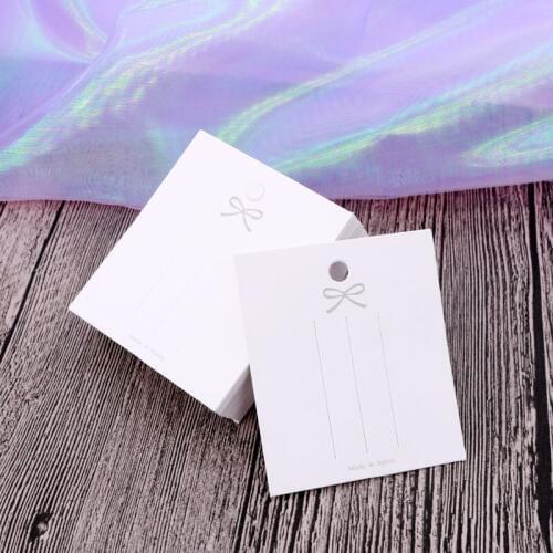 6.3x7.2cm New Arrival 200pcs/lot Popular Jewelry Hair Clip Packaging Display Show Cards Can Printing Favor Label Hairpin Card