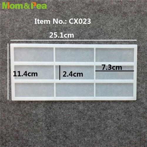 CX023 Rectangle Shaped Silicone Mold Chocolate Ornamental Fondant Mould Cake Decoration Tools