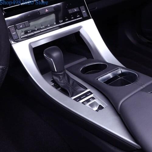 For 2019 Toyota1 Avalon XX50 ABS Chrome/Carbon fiber Interior Console Gear Shift Panel Cover FrameTrim Car Styling