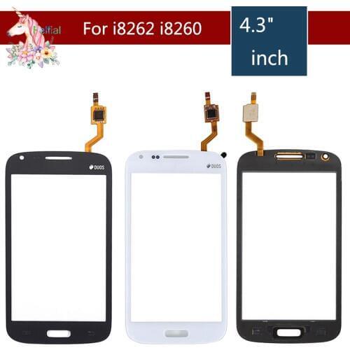 For Samsung Galaxy Core Duos i8262 i8262D i8260 i8268 Touch Screen Digitizer Front Glass Panel Sensor Lens Replacement