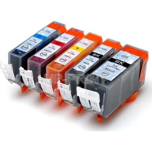 UP 10pcs PGI525 CLI526 with chip Compatible ink cartridge for Canon PIXMA IP4850/IP4950 IX6550 MG5150 MG5250 MG5350 MX715/MX885
