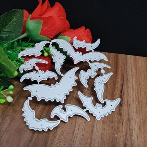 Halloween Bat Metal Cutting Dies Stencil Scrapbooking DIY Album Stamp Paper Card Mold Embossing Decoration M17 21 Dropship