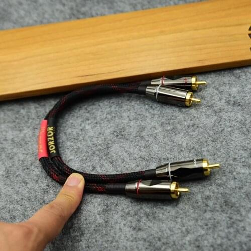 Cable High Quality 2 RCA Male to Male Professional Audio Grade canare Dual x2 For Power amplifier Amplifier car DAC cd Speaker