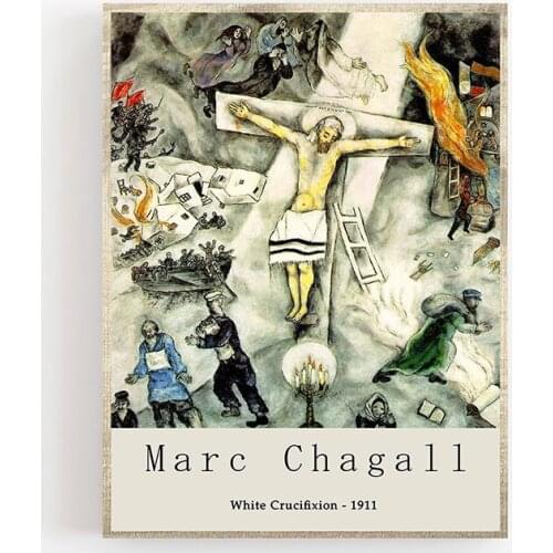 Marc Chagall Canvas Printed Modern Retro Cartoon Poster Home Decorative Painting Wall Art Picture Living Room Modular No Frame