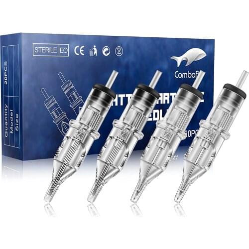 20PCS M1 Tattoo Needles Cartridge Disposable Tattoo Cartridge Needles Round Liner Shader Magnum for Tattooing, Tattoo Machine