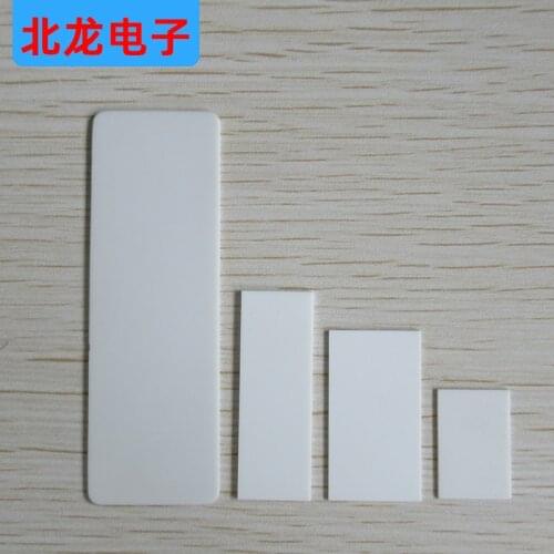 Alumina Ceramic Plate 64x120mm/65x74mm/66x66mm High Temperature Resistant Thermal Conductivity Insulating Ceramic Sheet