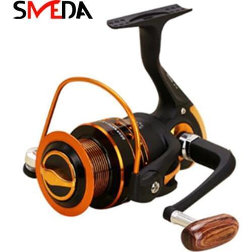 Metal Spool Fishing Reel 5.2:1 Gear Ratio High Speed Spinning Fishing Reel Metal Rocker Fishing Reel Mulinet De Peche