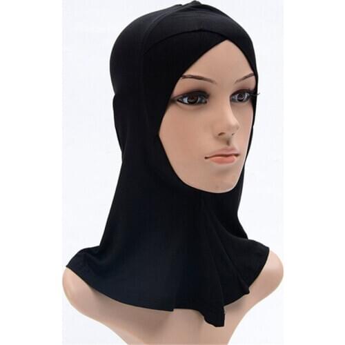 Modal Full Cover Muslim Underscarf Women Cross Inner Cap for Hijab Islamic Wrap Head Hat Female Headscarf Turban Femme Musulman