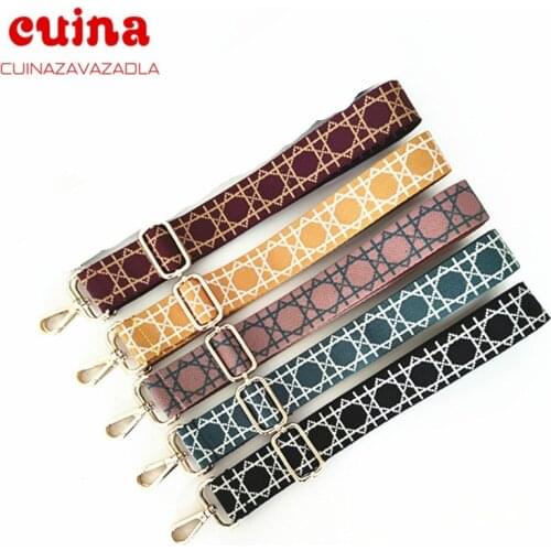 Fashion Bag Strap Handbags Belt Women Shoulder Crossbody Messenger Bags Strap Bag Accessories Flower Wide Adjustable Strap Belt